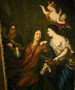 David Klocker Ehrenstrahl Selfportrait with Allegories oil on canvas